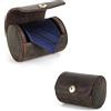 Hiram Cravatte di immagazzinaggio del supporto della scatola di immagazzinaggio del cuoio genuino fatto di Cravatte caso, Caffè-2, For 1 Tie, Cravatta