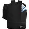 CabinFly Bellanca 40x30x15 Bagaglio A Mano Zaino da Viaggio KLM Air France Finnair SAS TAP British Airways Iberia Pegasus Smartwings 40x30x15cm… (Nero)