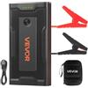 VEVOR Avviatore di Emergenza Portatile Picco da 1000A Batteria per Avviamento di Emergenza per Auto Booster Portatile Batteria al Litio 12V con Torcia a 3 Modalità per Motori Auto Corrente da 400A