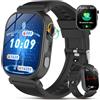 YUPENG 2026 Smartwatch ECG/HRV/Lipidi/Acido Urico/BMI, 1.88 Orologio Fitness con Chiamate, 24H Pressione Sanguigna/Sonno/Temperatura/Cardiofrequenzimetro/SpO2/Pulsante SOS, Android iOS