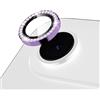 Oelrstfe Pellicola Fotocamera per iPhone 17 Air,Posteriore Obiettivo Protezione Vetro Temperato,HD Trasparente Lente Schermo,Durezza 9H Anti-graffio Resistente Glitter Camera,Violetta