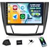 SIXWIN 4+64G Autoradio Android 13 per BMW 1 Series E81 E82 E87 E88 2008-2012 con CarPlay/Android Auto/Mirror Link,9 Pollici HD TouchScreen Schermo Navigatore WiFi Bluetooth 5.0 FM/RDS 32EQ