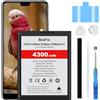 Beefix Batteria compatibile con Huawei P20 Pro/Mate 20/Mate 10/Mate 10 Pro(HB436486ECW), batteria di ricambio ai polimeri di litio ad alta capacità, con kit di riparazione
