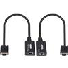 XMSJSIY Ripetitore di segnale VGA su Cat5e/6, VGA maschio a RJ45 Ethernet LAN, Ripetitore per HDTV HDPC PS4 STB 1080P fino a 60 m (1 trasmettitore + 1 ricevitore)