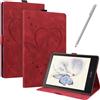 JayModCase Custodia per Amazon Kindle Paperwhite 2021 11th Generation 6,8 pollici Pelle PU Flip Stand Cover, Angolo di Supporto Regolabile Auto Sveglia/Sonno(Rosso)