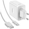 ETCMY 80W Caricatore Rapido con Cavo USB C 1M SUPERVOOC Charge per OPPO Find X9 X8 X5 X3/2Neo/Reno12 11 F 10 8 Pro,Caricatore Rapido Charge VOOC con Cavo USB Type-C per One Plus 12 12R 11 9 Pro Nord 2T CE 4
