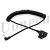Uonecn Dtap - Cavo di alimentazione CC ad angolo retto, 12 V, 2,1 mm, per monitor LCD KiPRO Lectrosonic Lowel Blender LED PowerTap-Lectro (cavo a spirale CC ad angolo retto)