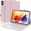 IVEOPPE Tastiera per XIAOMI REDMI Pad 2 Pro 2025/Pad Pro 2024 12.1, Cover Keyboard Italiano QWERTY, Senza fili Bluetooth Staccabile Custodia, Rosa