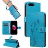 SRISHP Cover per iPhone 8 Plus/iPhone 7 Plus, Magnetica Cover a Libro con Slot per Schede, Custodia in PU Pelle Portafoglio per iPhone 8 Plus/iPhone 7 Plus, Blu