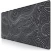 TITANWOLF CSL - Tappetino per mouse XXL 900 x 400 - Office Mousepad - controllo preciso del mouse migliora la velocità e la precisione - Tenuta stabile - Lavabile - Sottomano per ufficio e casa