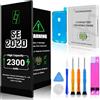 GOLDWANGWANG Batteria per iPhone SE 2020, 2300mAh Alta Capacità, 0 Cicli, Compatibile con A2275 A2296 A2298, Batteria di Ricambio con Kit di Riparazione Completo, Certificazione CE/RoHS/FCC