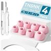 TNSNK Tappi di Ricambio per AirPods Pro 2ª e 1ª, B - Rosa (XS/S/M/L)