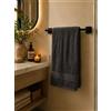 Batik Asciugamano Bagno - 100% Cotone - varie misure Viso Linea Bagno Coccola - Antracite Confezione da 1 pezzo