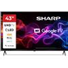 Sharp 43HP5265E TV 109,2 cm (43) 4K Ultra HD Smart TV Wi-Fi Nero GARANZIA ITALIA