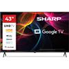 Sharp 43HL4265E TV 109,2 cm (43) 4K Ultra HD Smart TV Wi-Fi Nero GARANZIA ITALIA