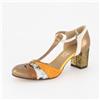 Ebarrito Scarpe décolleté in pelle patchwork con tacco 5,5cm