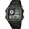 Casio AE-1200WHB-1BVDF AE-1200WHB-1B - Orologio da polso da uomo, cinturino in nylon colore nero