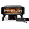 Cozze® Forno Pizza a Gas 13 Rotate Black Edition | Forno per Pizza con Pietra Rotante 34cm, Fornetto Pizza Nero Opaco