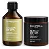 Shampissima Professional, Trattamento Capelli Grassi, Scrub Cuoio Capelluto Purificante e Shampoo Seboregolatore, Ideale per Cute Grassa, 250 ml + 300 ml
