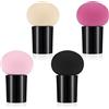 Sibba Set di 4 Pennelli per Trucco per Fondotinta Fondotinta Correttore Applicatore Cosmetico Viso e Occhi con Mini Manico Copertura in Polvere A Forma di Fungo