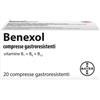 Benexol Trattamento Per Carenza di Vitamine Gruppo B Con Vitamina B1, B6, B12 20 Compresse Gastroresistenti