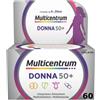Multicentrum Donna 50+ Integratore Alimentare Multivitaminico Multiminerale Calcio Ferro Acido Folico 60 Compresse