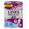 Lines Specialist Lady Extra - 8 Assorbenti Ultra-Sottili per Incontinenza Leggera
