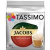 Jacobs Tassimo Jacobs Café au Lait, Caffè, Capsule per Caffè, Caffellatte da Caffè Tostato Macinato, 16 T-Discs / Porzioni