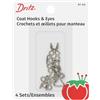 Dritz Appendiabiti & Eyes - Nickel - 4 ct.