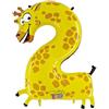 Grabo 42-0WE-P Numero 2 Giraffe Animaloons confezione singola, lunghezza 101,6 cm, multicolore, taglia unica