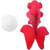 FILFEEL Pesci Piccoli Artificiali in Silicone Divertente Decorazione per Acquario con Pesciolini Divertenti Pesci Finti per Acquario Ornamento di Pesci (No. 5 Pesci Rossi Rossi)