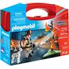 Playmobil- Carrying Case Fire Rescue, Multicolore, 21.59 x 16.51 x 5.72cm', 70310