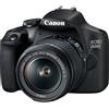 Canon Reflex EOS 2000D - Nero + Canon EF-S 18-55 mm f/3.5-5.6 IS II + 75-300mm 1:4-5.6 III f/3.5-5.6 - refurbished