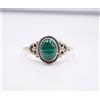 1.90 GM 925 Argento Sterling Naturale Malachite Cab Gemma Sottile Misura Anello