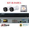 Dahua KIT Videosorveglianza 2 Telecamere 5 MP XVR 4 CH 5 MP Incluso Hard Disk 500 Gb
