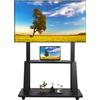 Maiproo Supporto TV da Pavimento per Schermi Piatti/Curvi Da 32-75 Pollici LED/LCD/OLED