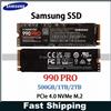 Samsung SSD 990 PRO 500GB 1TB 2TB PCIe 4.0 NVMe M.2 PS5 Black Per PC Laptop