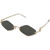 Gucci GG1604S 001 | Occhiali da Sole Graduati o Non Graduati | Prova Online | Metallo | Extravagant | Oro | Adrialenti