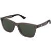 Montblanc MB0399S 003 | Occhiali da Sole Graduati o Non Graduati | Unisex | Plastica | Quadrati | Grigio, Trasparente | Adrialenti