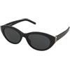 Saint Laurent SL M148 001 | Occhiali da Sole Graduati o Non Graduati | Prova Online | Plastica | Ovali / Ellittici | Nero | Adrialenti