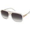 Carrera Carrera 1077/S REJ/D6 | Occhiali da Sole Graduati o Non Graduati | Prova Online | Unisex | Metallo | Quadrati | Oro, Trasparente | Adrialenti