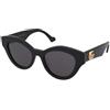 Gucci GG0957S 002 | Occhiali da Sole Graduati o Non Graduati | Prova Online | Plastica | Cat Eye, Ovali / Ellittici | Nero | Adrialenti