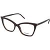 Saint Laurent SL 386 013 | Occhiali da Vista Graduati | Prova Online | Plastica | Cat Eye | Marrone, Havana | Adrialenti