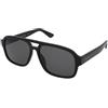 Gucci GG1342S 001 | Occhiali da Sole Graduati o Non Graduati | Prova Online | Unisex | Plastica | Pilot | Nero | Adrialenti