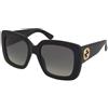Gucci GG0141SN 001 | Occhiali da Sole Graduati o Non Graduati | Prova Online | Plastica | Quadrati | Nero | Adrialenti