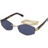 Marc Jacobs Marc 496/S Air LKS/KU | Occhiali da Sole Graduati o Non Graduati | Prova Online | Metallo | Rettangolari | Oro | Adrialenti