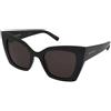 Saint Laurent SL 552 001 | Occhiali da Sole Graduati o Non Graduati | Prova Online | Plastica | Quadrati, Cat Eye, Ovali / Ellittici | Nero | Adrialenti