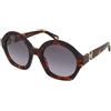 Chloe CH0302S 002 | Occhiali da Sole Graduati o Non Graduati | Prova Online | Plastica | Oversize | Marrone, Havana | Adrialenti