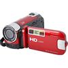 Elprico Fotocamera DV 4K 48MP, Videocamera con Zoom Digitale 16x con Cavo USB, TFT da 2,7 Pollici, Telecomando, Supporto per Scheda SD da 32 GB (non inclusa), per (rosso)