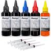 Aomya Universal Ink Ricarica Kit 500ml CISS System Ricarica Cartuccia di Inchiostro, 2BK+CMY Universal Ricarica Bottiglia di Inchiostro per HP Canon, Epsn, Brother e Lexmark Stampanti